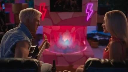Ken plays guitar at Barbie Ken plays guitar at Barbie