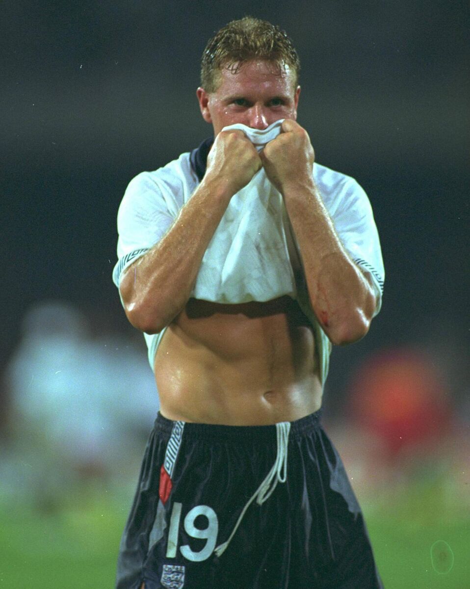 Paul Gascoigne in tears during England's 1990 World Cup semi-final against West Germany. England's national grid prepared for high demand during the game — but omitted to plan for it going to extra time and penalties. File picture: Joe Tyler Paul Gascoigne in tears during England's 1990 World Cup semi-final against West Germany. England's national grid prepared for high demand during the game — but omitted to plan for it going to extra time and penalties. File picture: Joe Tyler