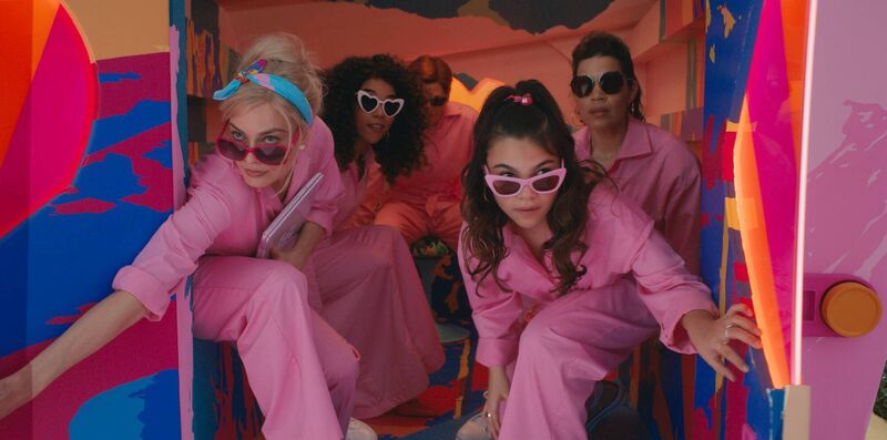 America Ferrera, Margot Robbie, Alexandra Shipp, and Ariana Greenblatt in Barbie America Ferrera, Margot Robbie, Alexandra Shipp, and Ariana Greenblatt in Barbie