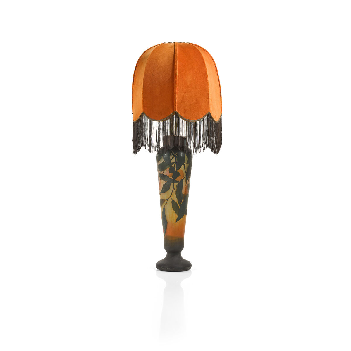 A c1905 art nouveau glass vase lamp from the collection of Freddie Mercury. A c1905 art nouveau glass vase lamp from the collection of Freddie Mercury.