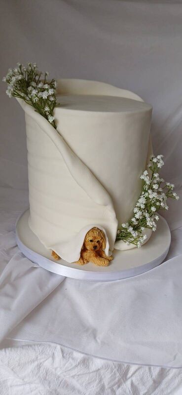 The couple ensured there was a 'mini-Taz' on their wedding cake. Pictures: Padraig Healy Wedding Photography The couple ensured there was a 'mini-Taz' on their wedding cake. Pictures: Padraig Healy Wedding Photography