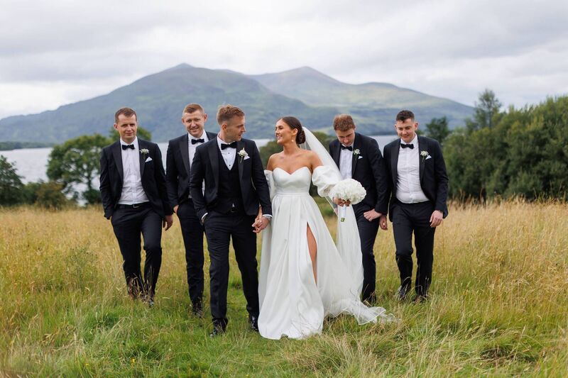 Kayleigh Maher and Joe Barrett and their wedding party. Pictures: Padraig Healy Wedding Photography Kayleigh Maher and Joe Barrett and their wedding party. Pictures: Padraig Healy Wedding Photography