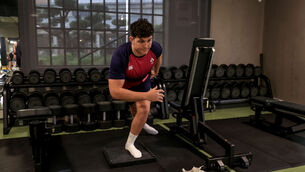 <p>SOAKING UP INFORMATION: Tom Stewart at training camp in Portugal. Pic: ©INPHO/Dan Sheridan</p>