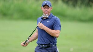 <p>Rory McIlroy examines his putter during the Pro Am of the FedEx St Jude Championship at TPC Southwind  in Memphis, Tennessee. Picture: Andy Lyons/Getty Images</p>