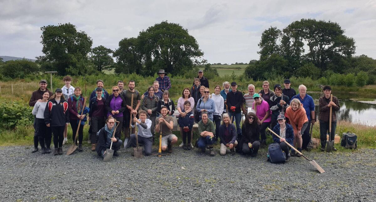 ReWild Wicklow volunteers at a pond digging day in Wild Acres Nature Reserve ReWild Wicklow volunteers at a pond digging day in Wild Acres Nature Reserve