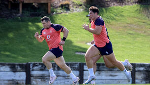 <p>Cian Healy and Tom Stewart. Pic: ©INPHO/Dan Sheridan</p>