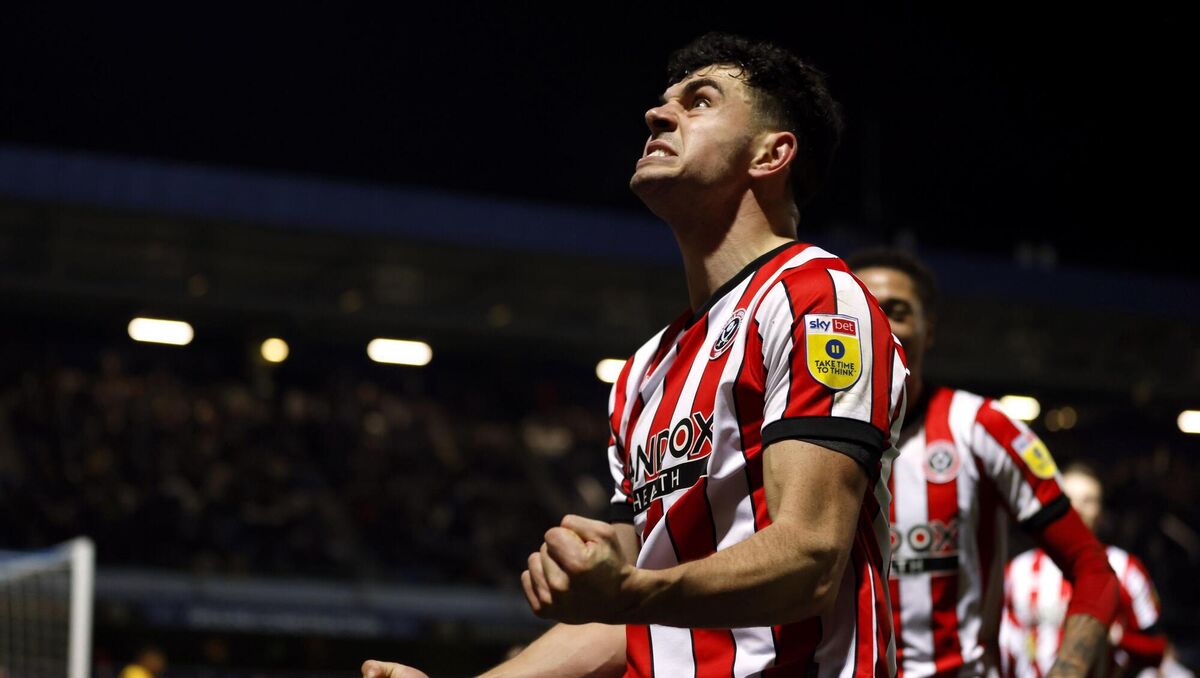  John Egan is the cornerstone of a three-man defensive unite which Sheffields promotion was built on. Pic: Steven Paston/PA Wire.