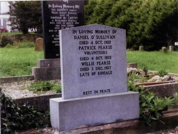 The grave in Kinsale of Patrick Pearse and Daniel O’Sullivan, killed in 1922. Picture: Military Service Pensions Collection, Military Archives