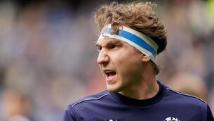 <p>LEADING FROM THE FRONT: Scotland's captain Jamie Ritchie. Pic: PA</p>