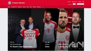 Harry Kane has completed his move to Bayern Munich (Bayern Munich website screengrab/PA).