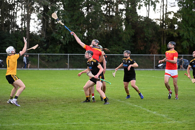 Sean Hayes, Mallow is held back as Fermoy defend in the first half of the Co-Op Superstores Cork County Senior A Hurling Championship: Fermoy vs Mallow at Castletownroche. Pic: Larry Cummins Sean Hayes, Mallow is held back as Fermoy defend in the first half of the Co-Op Superstores Cork County Senior A Hurling Championship: Fermoy vs Mallow at Castletownroche. Pic: Larry Cummins