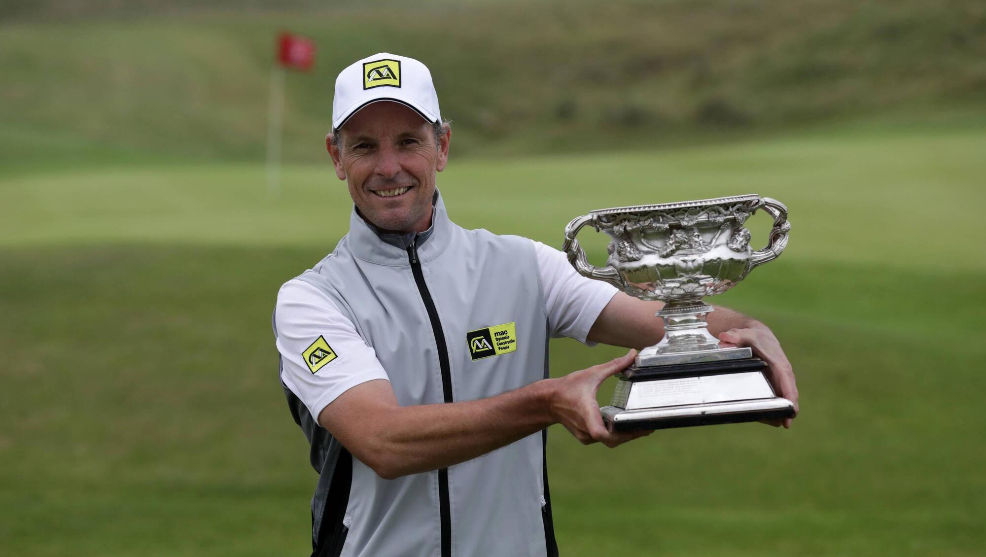 David Higgins completes Irish PGA Championship hat-trick