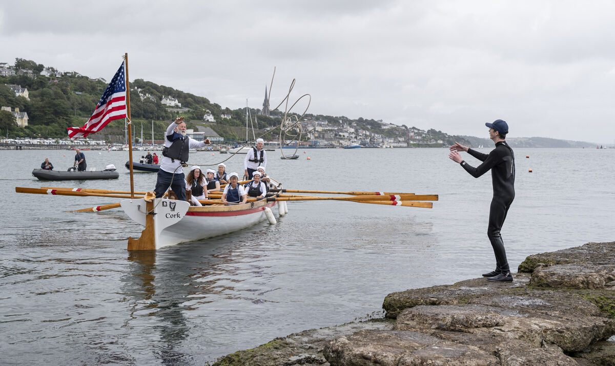 Once the US Navy left by 1919, the abandoned pier was used by generations of local Cobh families as they learned to swim in the Whitepoint area. Photo: Gerard McCarthy Once the US Navy left by 1919, the abandoned pier was used by generations of local Cobh families as they learned to swim in the Whitepoint area. Photo: Gerard McCarthy