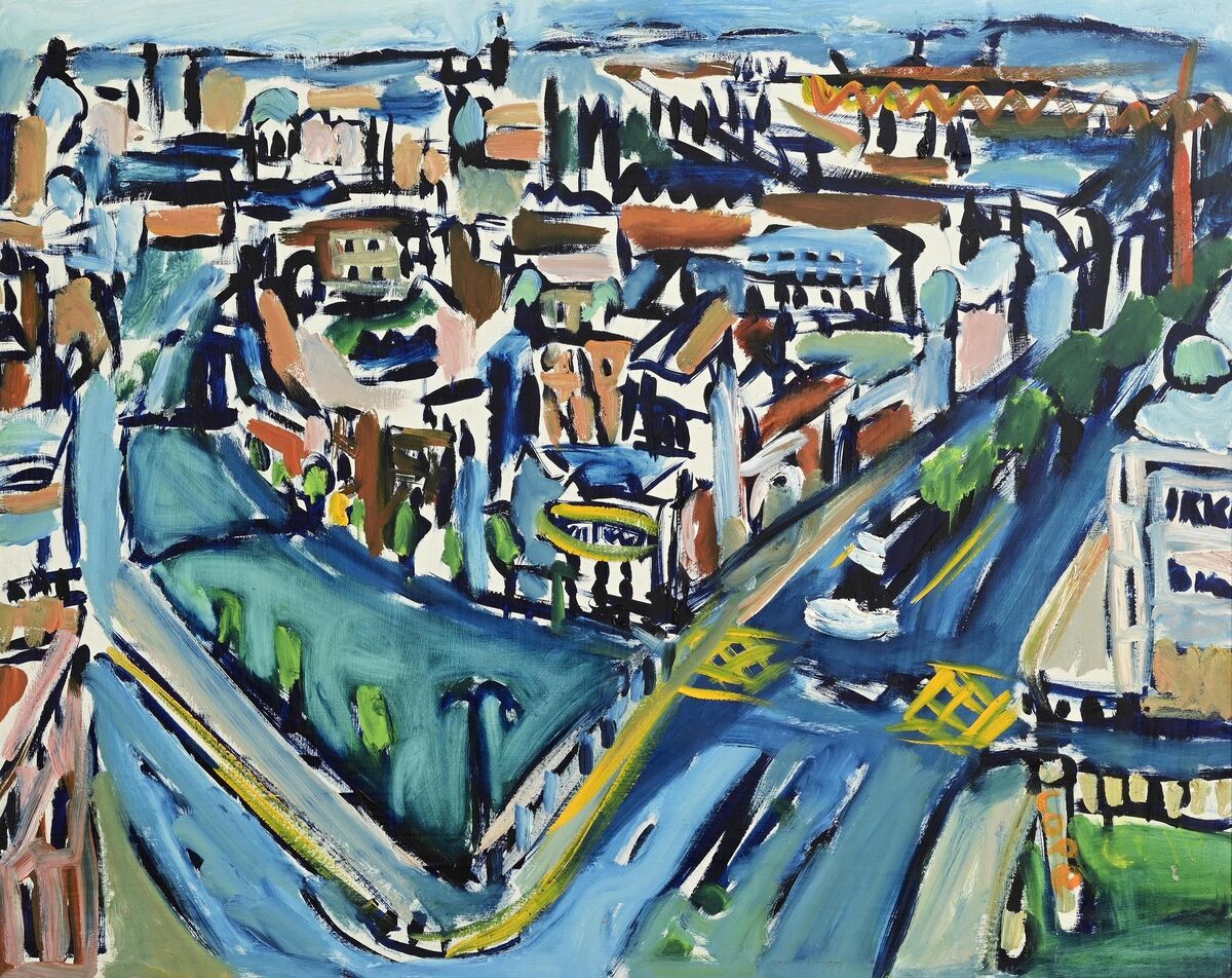 The Liffey and O'Connell Bridge by Elizabeth Cope.