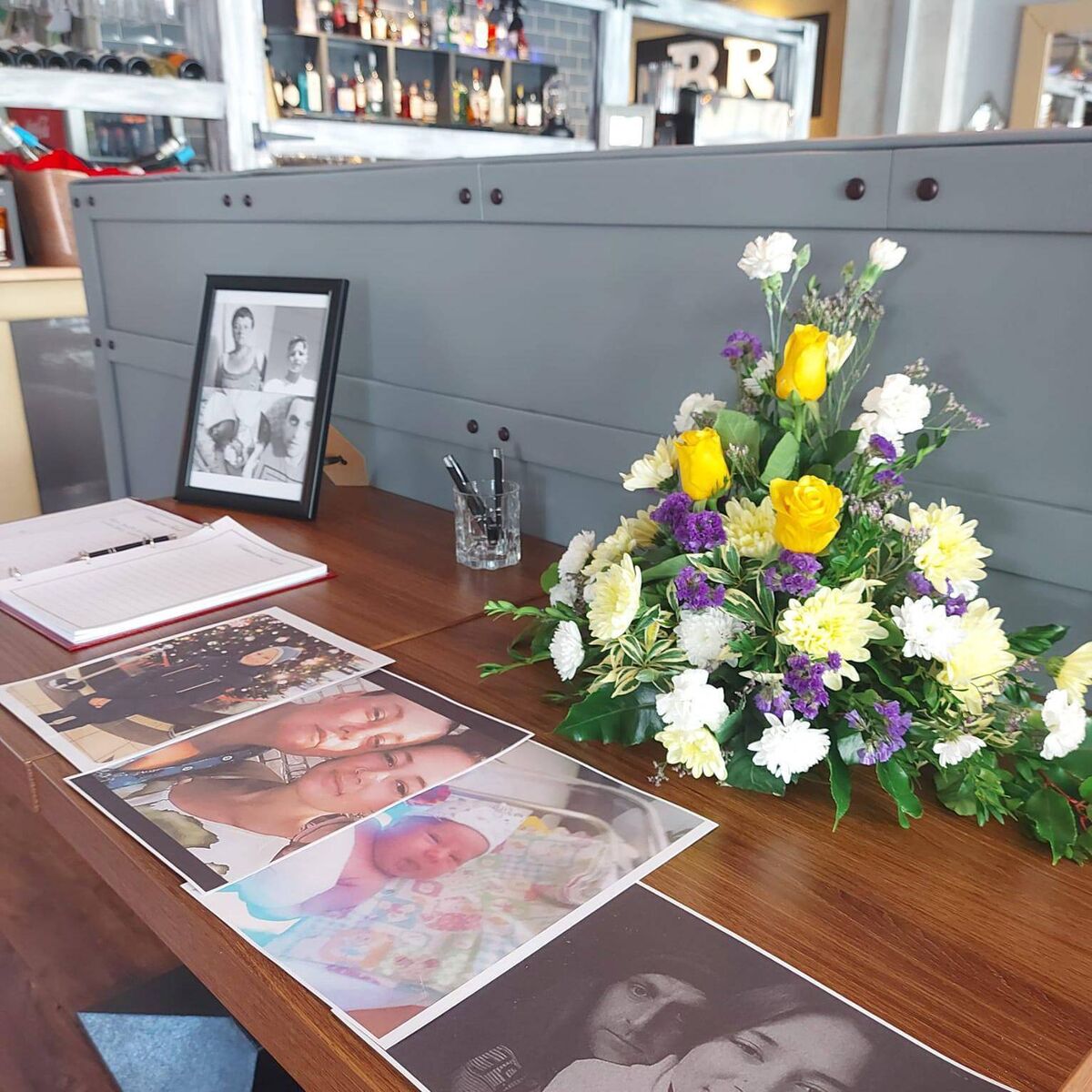 A book of condolences was present at the memorial gathering for Kateryna's family. Picture: Bashkim Berisha A book of condolences was present at the memorial gathering for Kateryna's family. Picture: Bashkim Berisha