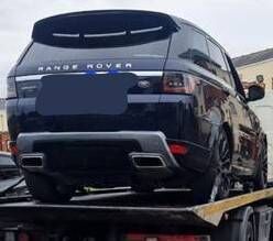The Range Rover seized by gardaí The Range Rover seized by gardaí