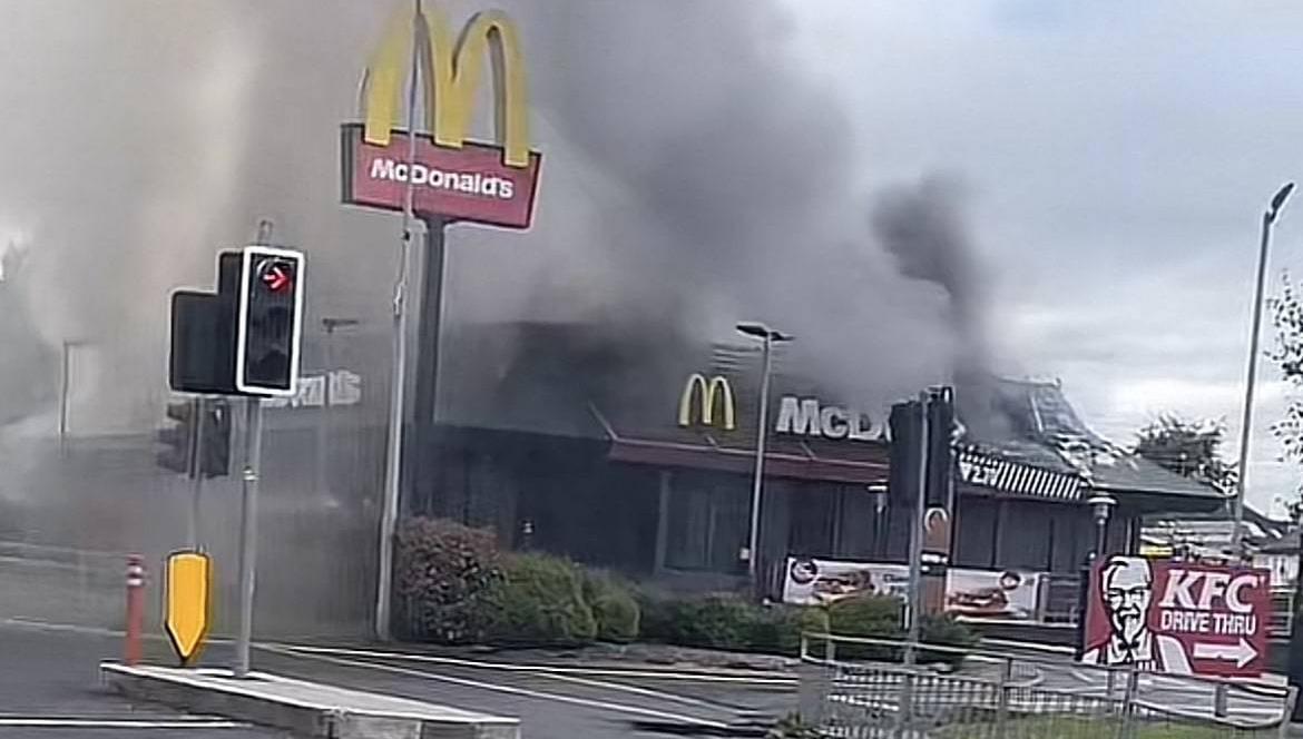 Traffic disruption after 'serious fire' starts at McDonald's in Co Kildare