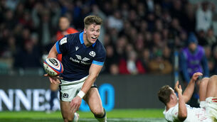 Huw Jones is relishing Scotland’s World Cup group challenge (Adam Davy/PA)