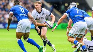 <p>INCLUDED: Ben Healy in action for Scotland against Italy. Pic: INPHO/Craig Watson</p>