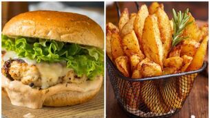 <p>Caitríona Redmond's burger-style chicken thighs and perfect potato wedges.</p>