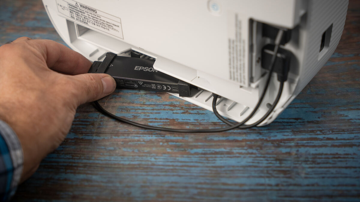 The built-in streamer fits neatly inside the unit. Picture: Noel Campion.