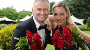 <p>Dáithí Ó Sé and his Rose of Tralee co-host Kathryn Thomas </p>