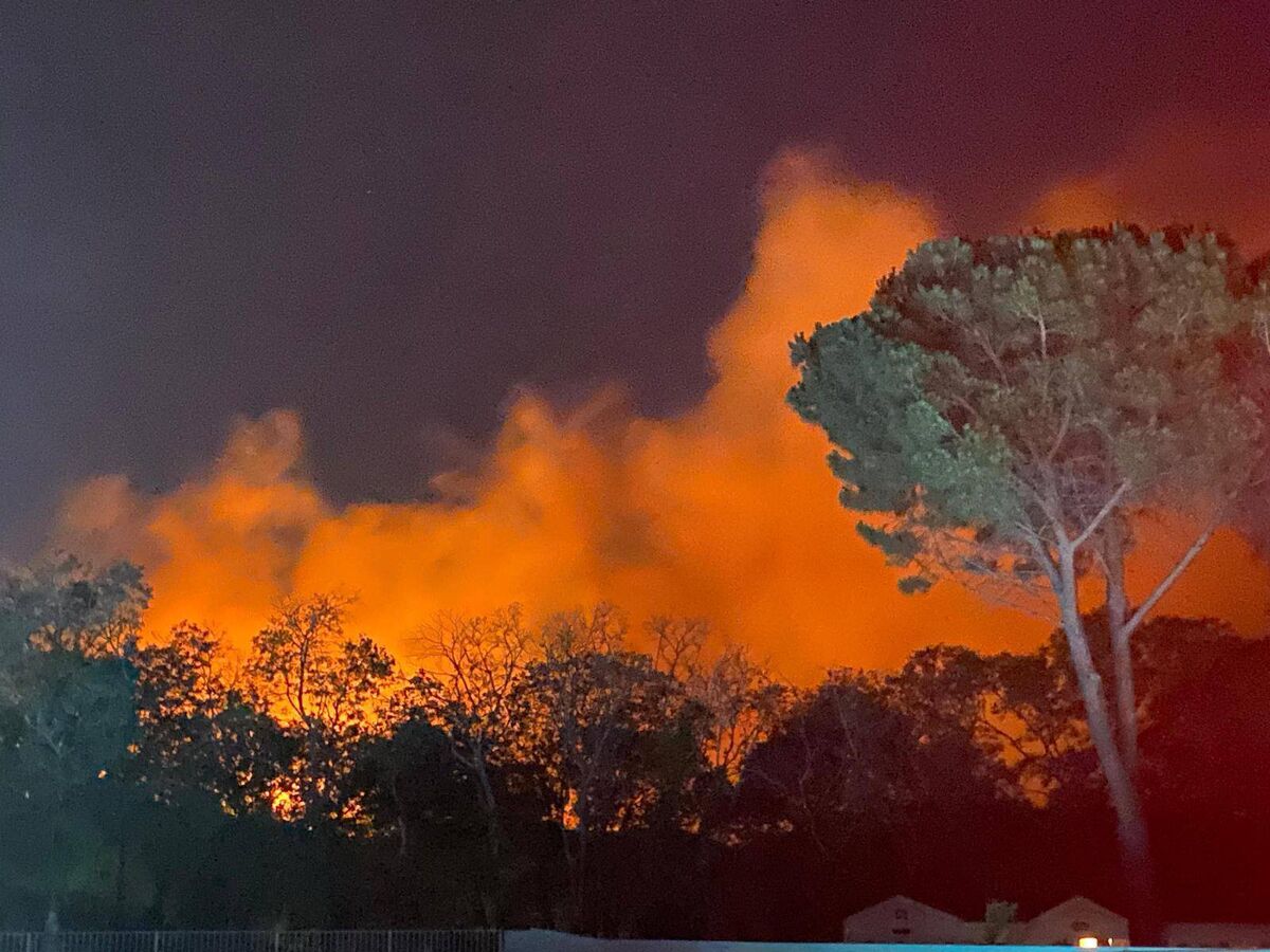 The wildfire in the Pyrénées-Orientales region in the south of France, an area popular with Irish families. The wildfire in the Pyrénées-Orientales region in the south of France, an area popular with Irish families.