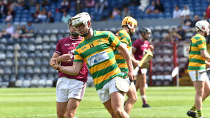 <p>CLUB ANNIVERSARY: Robbie Cotter, Blackrock celebrates his goal against Bishopstown in their Co-op SuperStores Cork Premier SHC match at Páirc Uí Rinn. Pic: Dan Linehan</p>