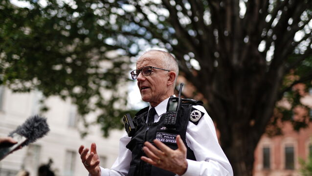 Metropolitan Police Commissioner Sir Mark Rowley (Jordan Pettitt/PA)