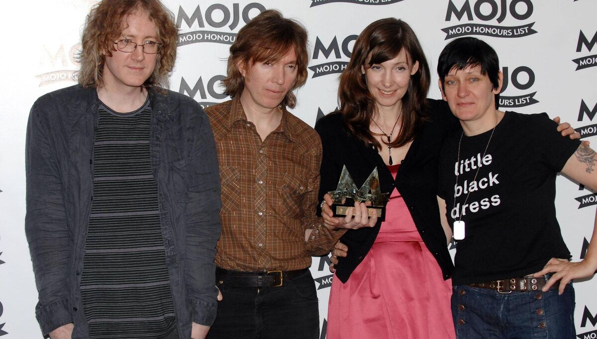 My Bloody Valentine poses with their 'MOJO Classic Album' award at The Mojo Honours List 2008 Award Ceremony at The Brewery on June 16, 2008 in London, England. Pic: Samir Hussein/Getty Images