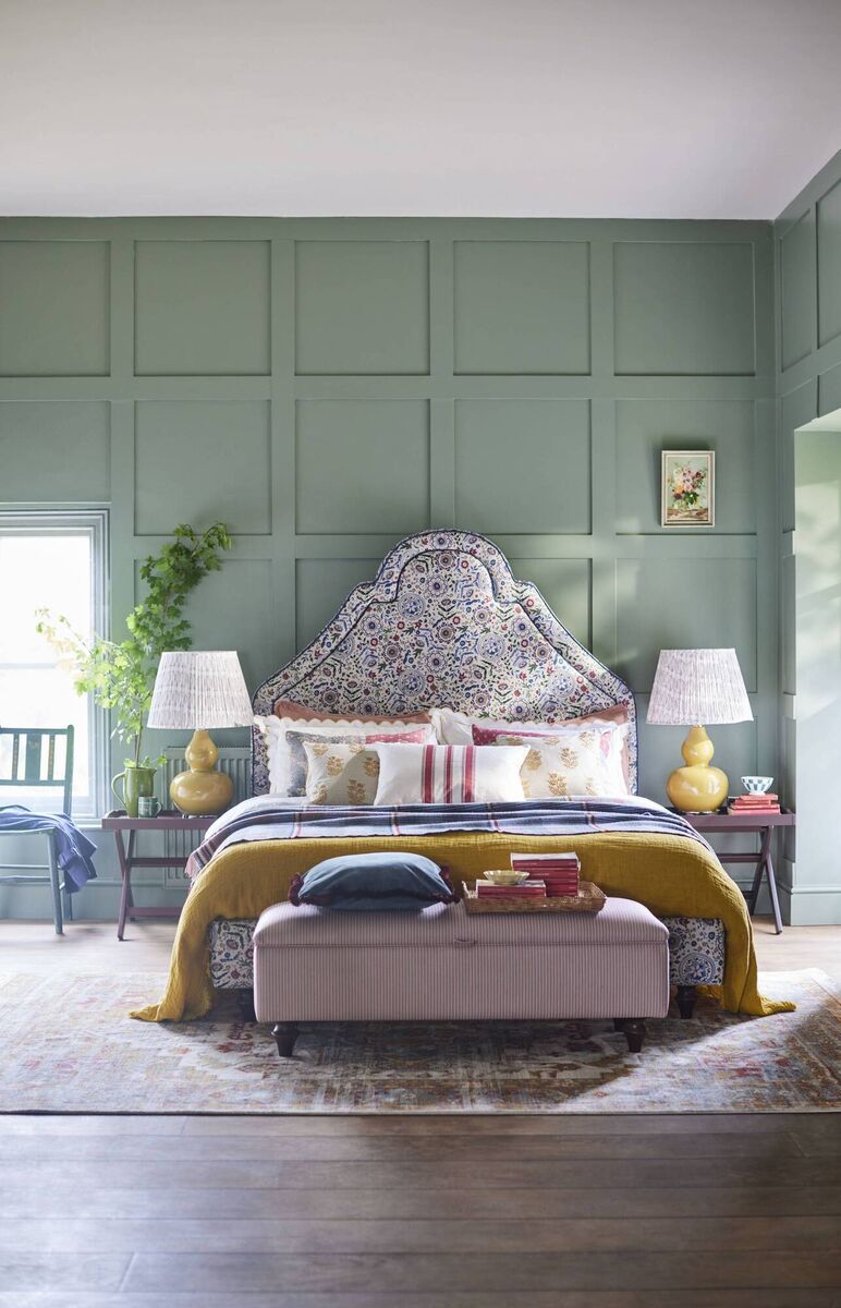 The Joules Thornton king-size bed frame in Festival Floral exclusive at DFS.