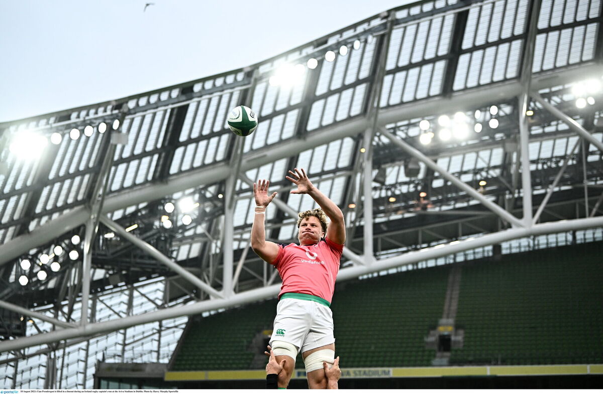 FIRST START: Cian Prendergast makes his first start for Ireland. Pic: Harry Murphy/Sportsfile FIRST START: Cian Prendergast makes his first start for Ireland. Pic: Harry Murphy/Sportsfile
