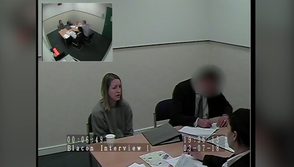 One of Lucy Letby's police interviews. Picture: Cheshire Constabulary/PA Wire One of Lucy Letby's police interviews. Picture: Cheshire Constabulary/PA Wire