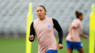 <p>England's Lauren James in action during a training session at the Central Coast Stadium in Gosford, Australia. </p>