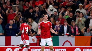 <p>Chris Wood headed Nottingham Forest to victory against Sheffield United. Pic: Tim Goode/PA</p>
