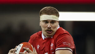 <p>Aaron Wainwright is a key part of Wales’ back-row resources. Pic: Ben Whitley/PA</p>