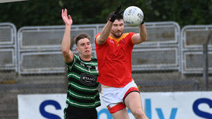 <p> LATE WINNER:  Mallow's Sean Hayes wins the ball from Douglas' Ciaran Kenny during the Bon Secours Cork PSFC at Pairc Ui Rinn. Pic: Eddie O'Hare</p>