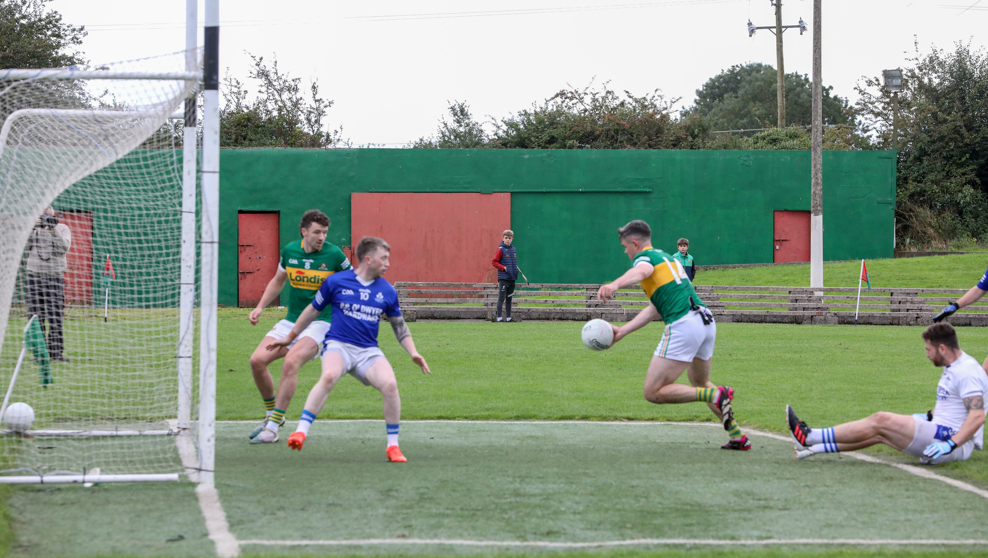 TRIGGER POINT: Clonmel's Michael Quinlivan about to score the opening goal during the Group 1, Round 2 match of the FBD Tipperary Senior Football Championship game against Eire Óg Annacarty at Leahy Park, Cashel. Picture: David Creedon