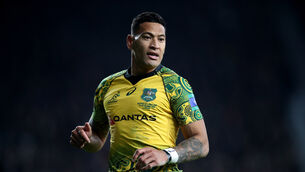 <p>RULED OUT: Former Australia man Israel Folau will not feature for Tonga. Picture: Adam Davy/PA Wire.</p>