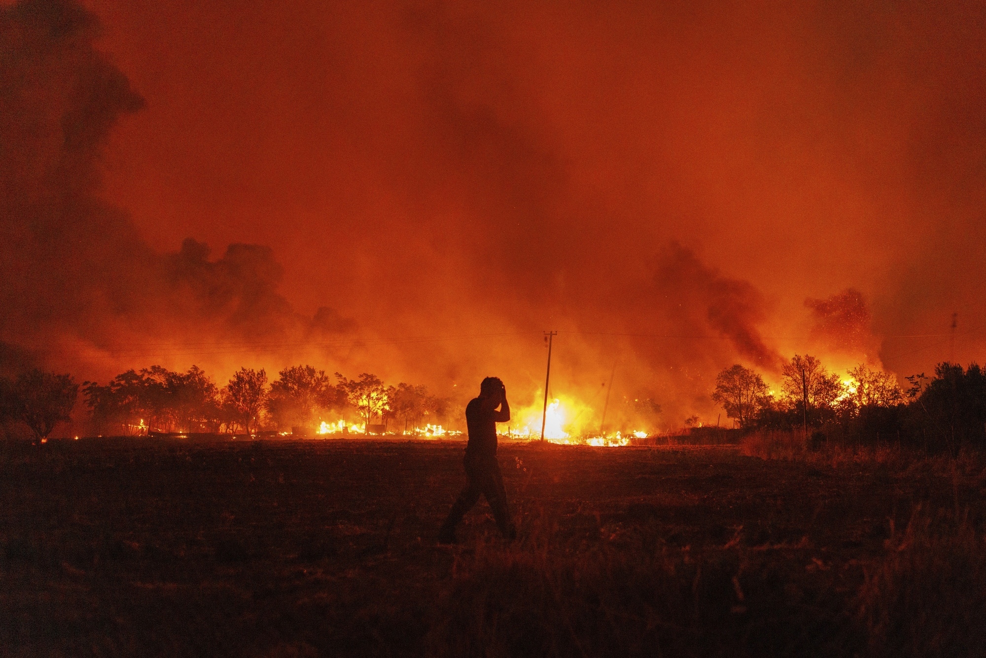 Greece wildfire forces evacuation of more villages and hospital