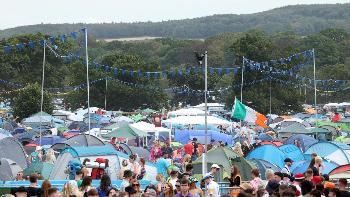  A sea of tents on the Friday morning of Electric Picnic 2022, as people got set for the weekend. Pic: Sam Boal/Rollingnews.ie 