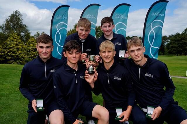 U16 CHAMPIONS: The winning Leinster team in U-16. Pic: Fran Caffrey / Golffile.