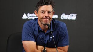 <p>Ready: 'I've had some of my best putting weeks of my career at this golf course on these greens with that putter,' says Rory McIlroy.</p>
