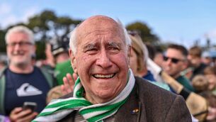 <p>WHAT IT MEANS: Naomh Éanna supporter Kevin Molloy Snr celebrates after his side's victory in the Wexford SHC final on Sunday. Picture: Piaras Ó Mídheach/Sportsfile</p>