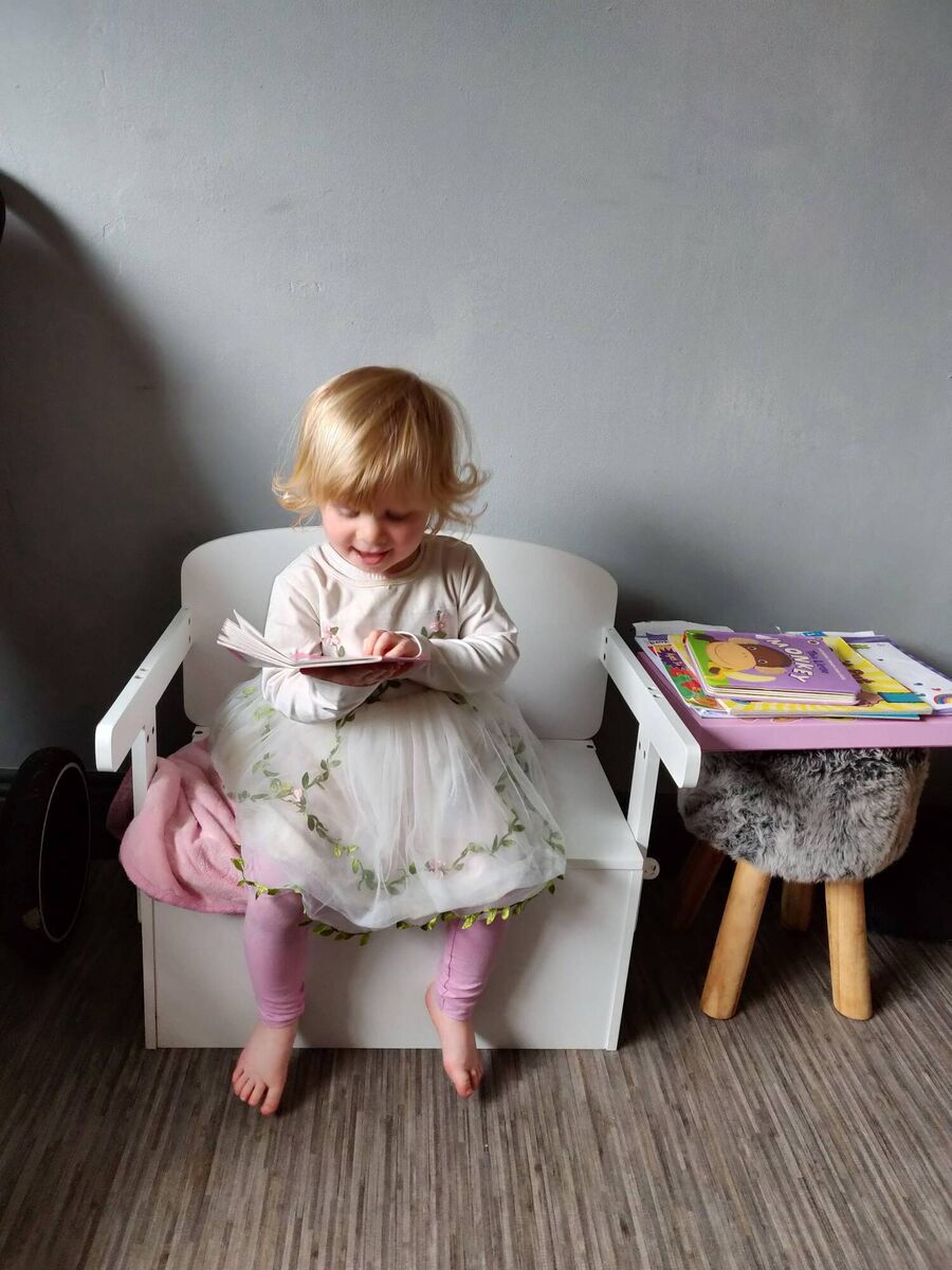 Niamh McDonagh, hard at the books as her parents blaze a trail in treating rare genetic issues.