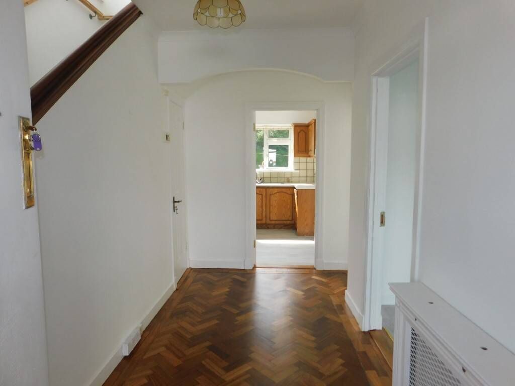 Hall with parquet floor Hall with parquet floor