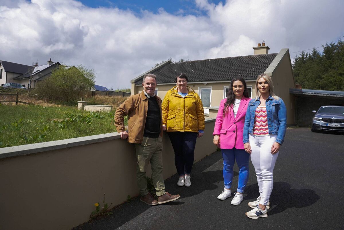 Maggie Molloy and Kieran McCarthy joined by Kerry sisters Nicole and Megan O'Connor.
