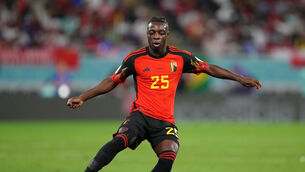 <p>FIVE YEAR DEAL: Belgium winger Jeremy Doku has joined Manchester City from Rennes </p>