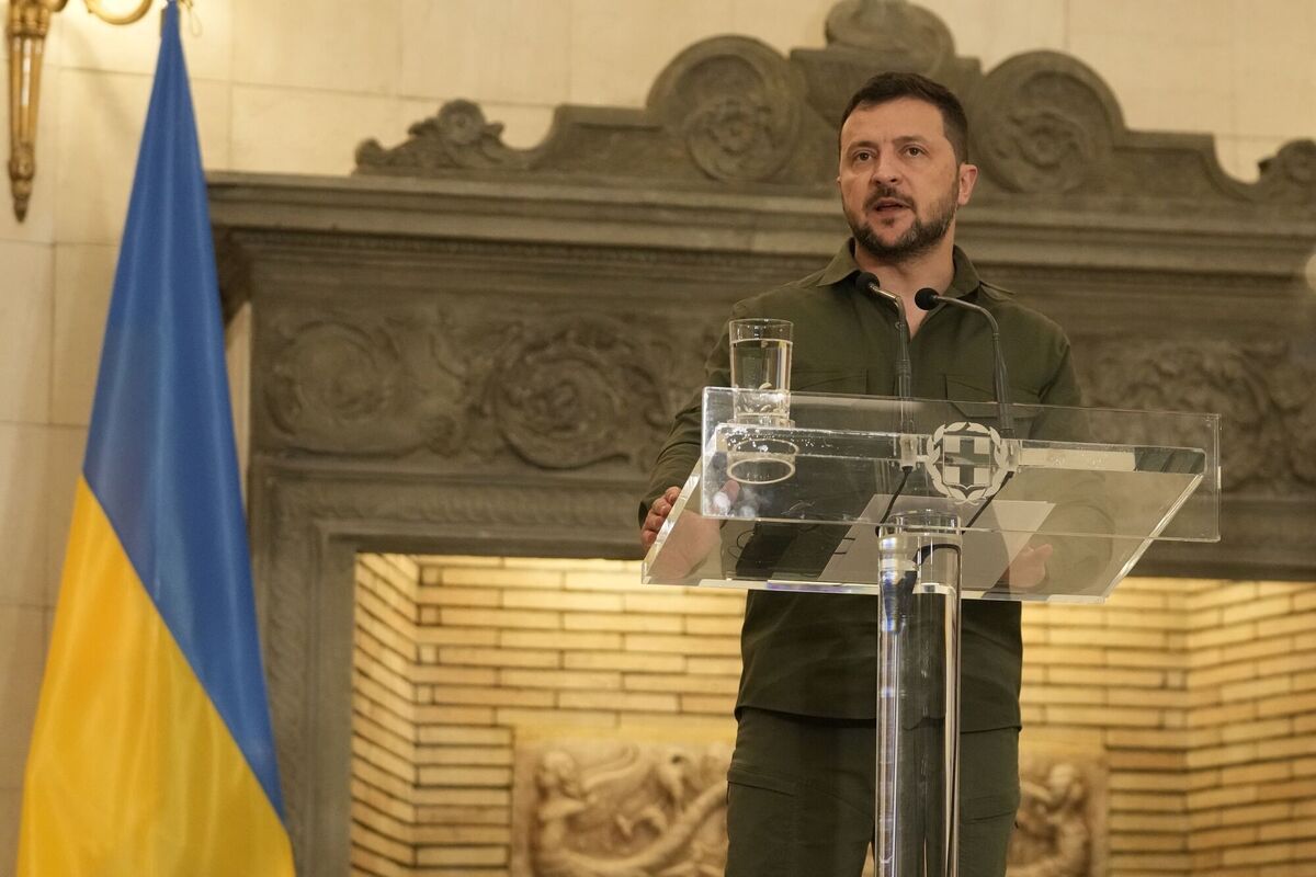 Ukraine's President Volodymyr Zelenskyy. Picture: AP Ukraine's President Volodymyr Zelenskyy. Picture: AP