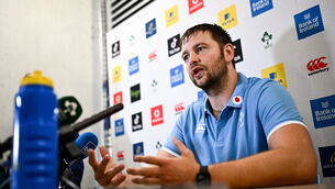 <p>TEAM FOCUS: Ireland captain Ian Henderson during an Ireland rugby media conference. </p>